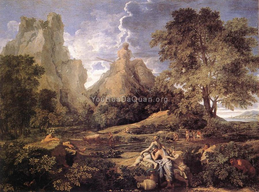 Landscape with Polyphemus - 尼古拉斯·普桑